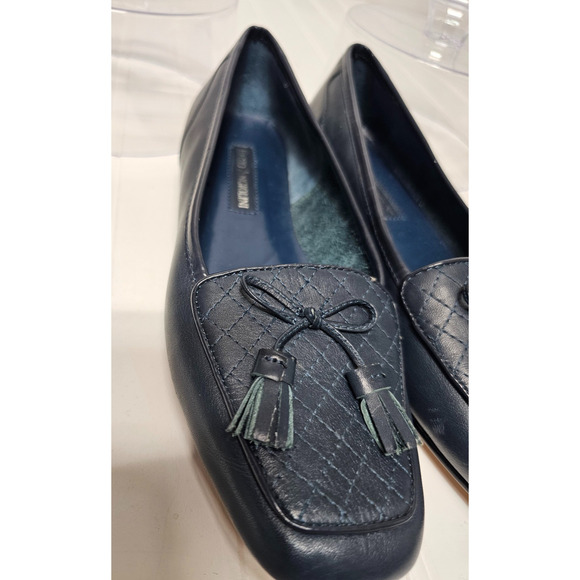 Enzo Angiolini Blue Vintage Leather Tassel flays Womens size 7.5 - Picture 2 of 6